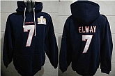 Nike Broncos 7 John Elway With Super Bowl 50TH Navy Blue All Stitched Hooded Sweatshirt,baseball caps,new era cap wholesale,wholesale hats